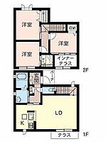 コンフォールII A102 ｜ 兵庫県明石市魚住町中尾（賃貸テラスハウス3LDK・1階・81.34㎡） その2