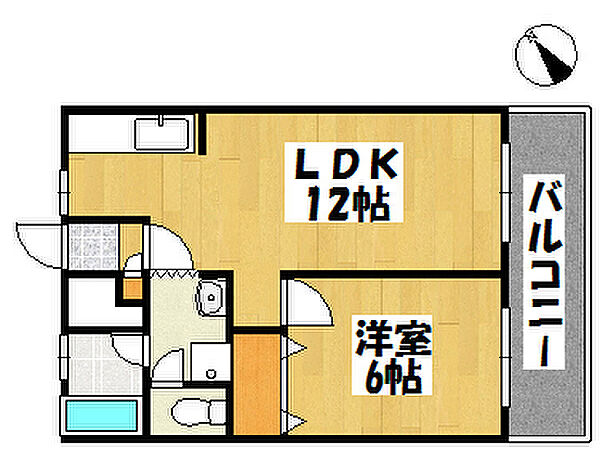 兵庫県神戸市垂水区高丸4丁目(賃貸マンション1LDK・2階・35.00㎡)の写真 その2