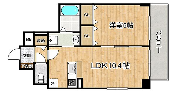 兵庫県神戸市東灘区深江本町3丁目(賃貸マンション1LDK・2階・39.71㎡)の写真 その2