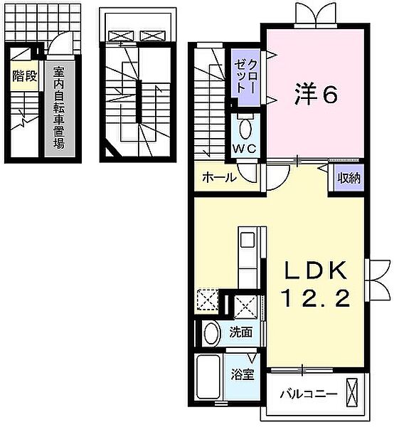 兵庫県神戸市垂水区千代が丘1丁目(賃貸アパート1LDK・3階・53.01㎡)の写真 その2
