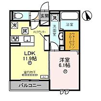 兵庫県明石市西新町1丁目（賃貸アパート1LDK・2階・43.50㎡） その2