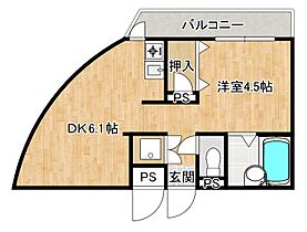 兵庫県神戸市東灘区深江本町3丁目（賃貸マンション1DK・2階・26.04㎡） その2