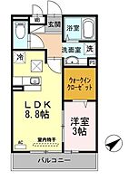 兵庫県姫路市土山東の町（賃貸アパート1LDK・1階・32.95㎡） その2