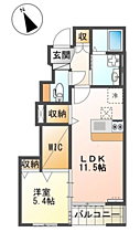 兵庫県加古郡播磨町古宮1丁目（賃貸アパート1LDK・1階・45.96㎡） その2