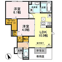 兵庫県加西市北条町古坂5丁目（賃貸アパート2LDK・1階・51.62㎡） その2