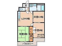 エバグレース音羽 3LDKの間取図画像
