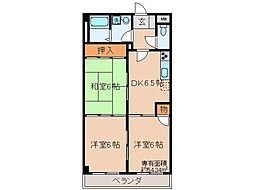 ビラ・クレール 3DKの間取図画像