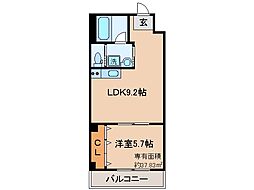 ソフィア墨染駅前 1LDKの間取図画像