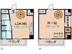 K-Flat 1LDKの間取図画像