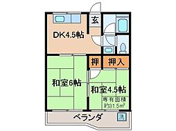 間取図画像 2DK