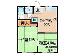 間取図画像 2DK