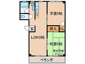 京都府城陽市寺田中大小（賃貸マンション2LDK・1階・46.00㎡） その2