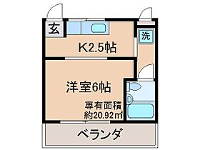 京都府城陽市寺田乾出北（賃貸マンション1K・2階・20.92㎡） その2