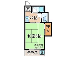 間取図画像 1K