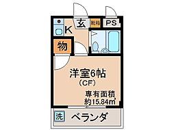 間取図画像 1K