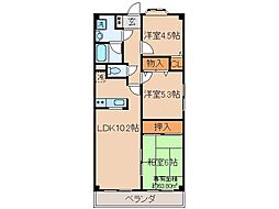 レジデンス碩 3LDKの間取図画像