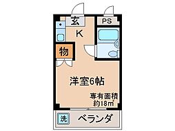 間取図画像 1K