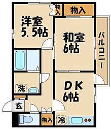 間取図画像 2DK