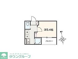 JR南武線 矢川駅 徒歩2分の賃貸アパート 2階1Kの間取り