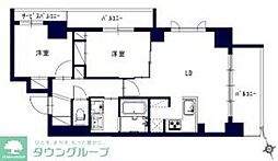 センチュリー八王子ルミエール 2LDKの間取図画像