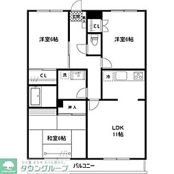 サン・レジデンス 3LDKの間取図画像