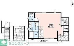 ラミアールコート東府中 ワンルームの間取図画像