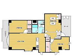 T&Mビル 3LDKの間取図画像
