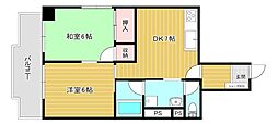 T&Mビル 2DKの間取図画像