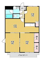 ヴェルジェ・ボヌール 3LDKの間取図画像