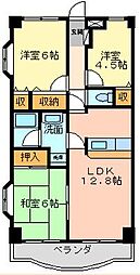 まりえ一番館 3LDKの間取図画像
