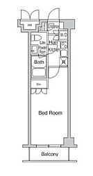 プライムアーバン西荻窪II 3階1Kの間取り