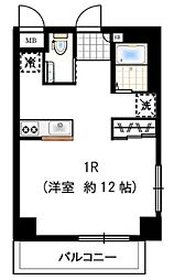 マウンテンハイツ高円寺 ワンルームの間取図画像