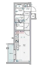 PREMIUMCUBE中野 ワンルームの間取図画像