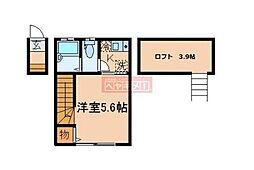 バーミープレイス阿佐ヶ谷2 1Kの間取図画像