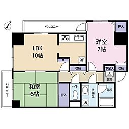 サンヒルズ高砂 2LDKの間取図画像