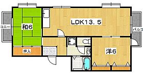 ジョイフルくずはII  ｜ 大阪府枚方市楠葉朝日２丁目11-10（賃貸マンション2LDK・2階・50.00㎡） その2