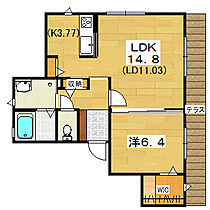 シャーメゾン片鉾  ｜ 大阪府枚方市片鉾東町24-10（賃貸アパート1LDK・1階・51.75㎡） その2