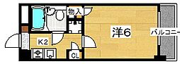 ハリマシリーズ5 1Kの間取図画像