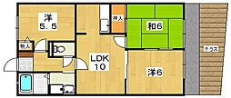 ハイツ大星 3LDKの間取図画像
