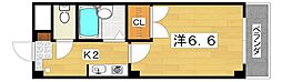 シャングリ・ラ 1Kの間取図画像