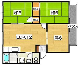 ウインディアナガムラ2 3LDKの間取図画像