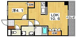 メゾン・ベルヴェデーレ 1LDKの間取図画像
