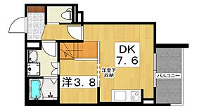 キャルムコート交野2番館  ｜ 大阪府交野市私部西１丁目43-2（賃貸アパート1LDK・2階・29.43㎡） その2