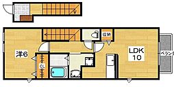 ピュアファウンテンヴィラ3 1LDKの間取図画像