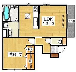 ルミナーレ 1LDKの間取図画像