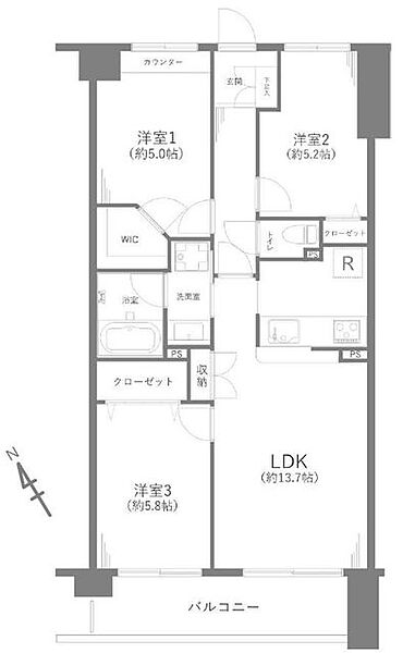 間取りを拡大表示