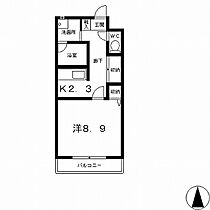 滋賀県大津市大江６丁目（賃貸マンション1K・2階・33.54㎡） その2