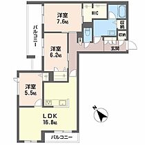 シェリレ  ｜ 滋賀県大津市大萱３丁目（賃貸マンション3LDK・3階・89.60㎡） その2