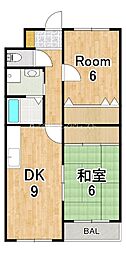 エクシードSS 2LDKの間取図画像