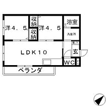 ロイヤルハイツ  ｜ 滋賀県大津市別保１丁目（賃貸マンション2LDK・3階・48.00㎡） その2